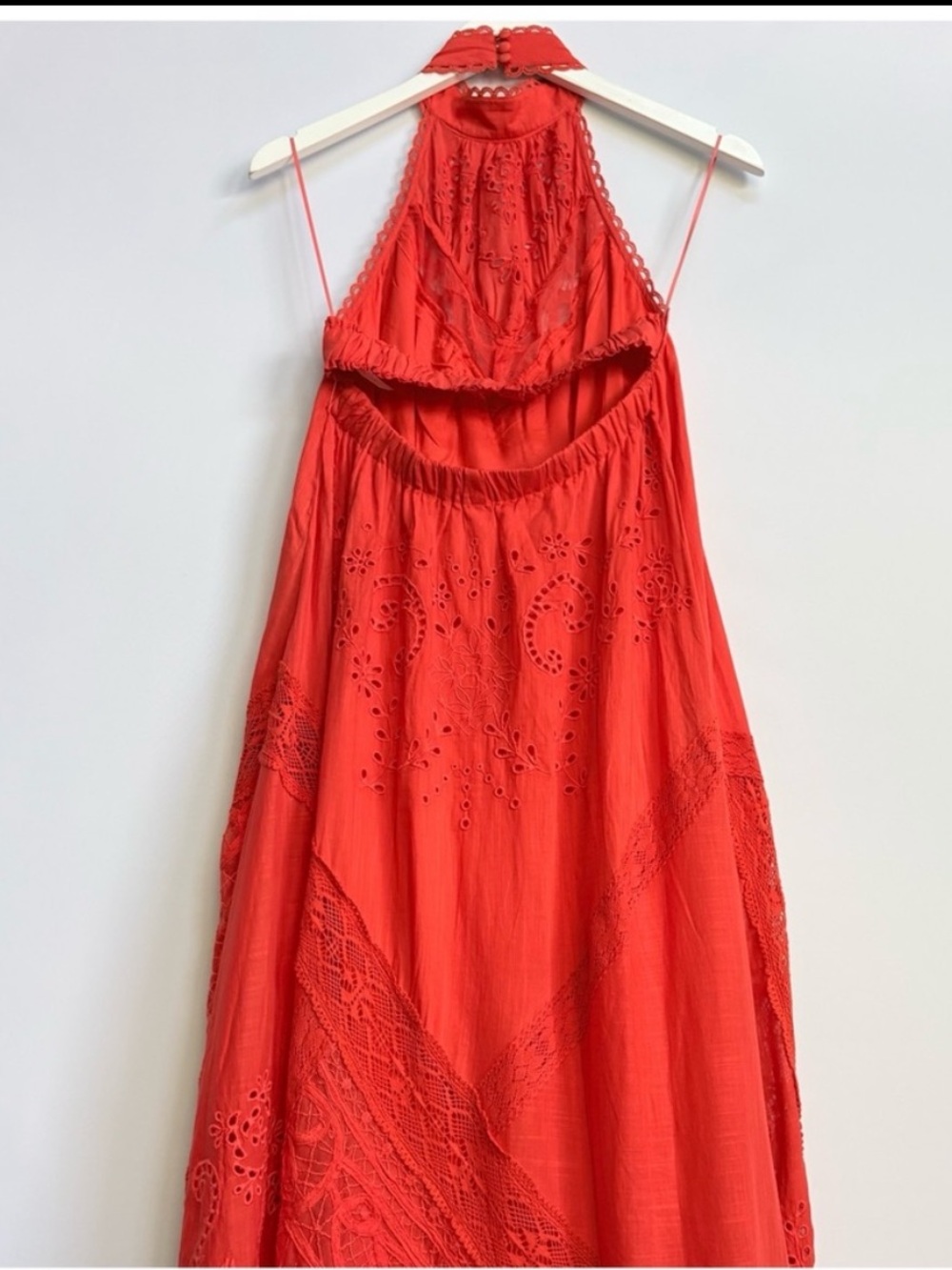 NWT Anthropologie Halter Cutwork Lace Dress, XS - Picture 11 of 17